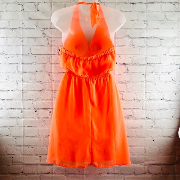 Charlotte Russe neon orange dress - Picture 2 of 3
